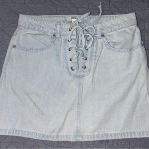 Mini Jean Skirt